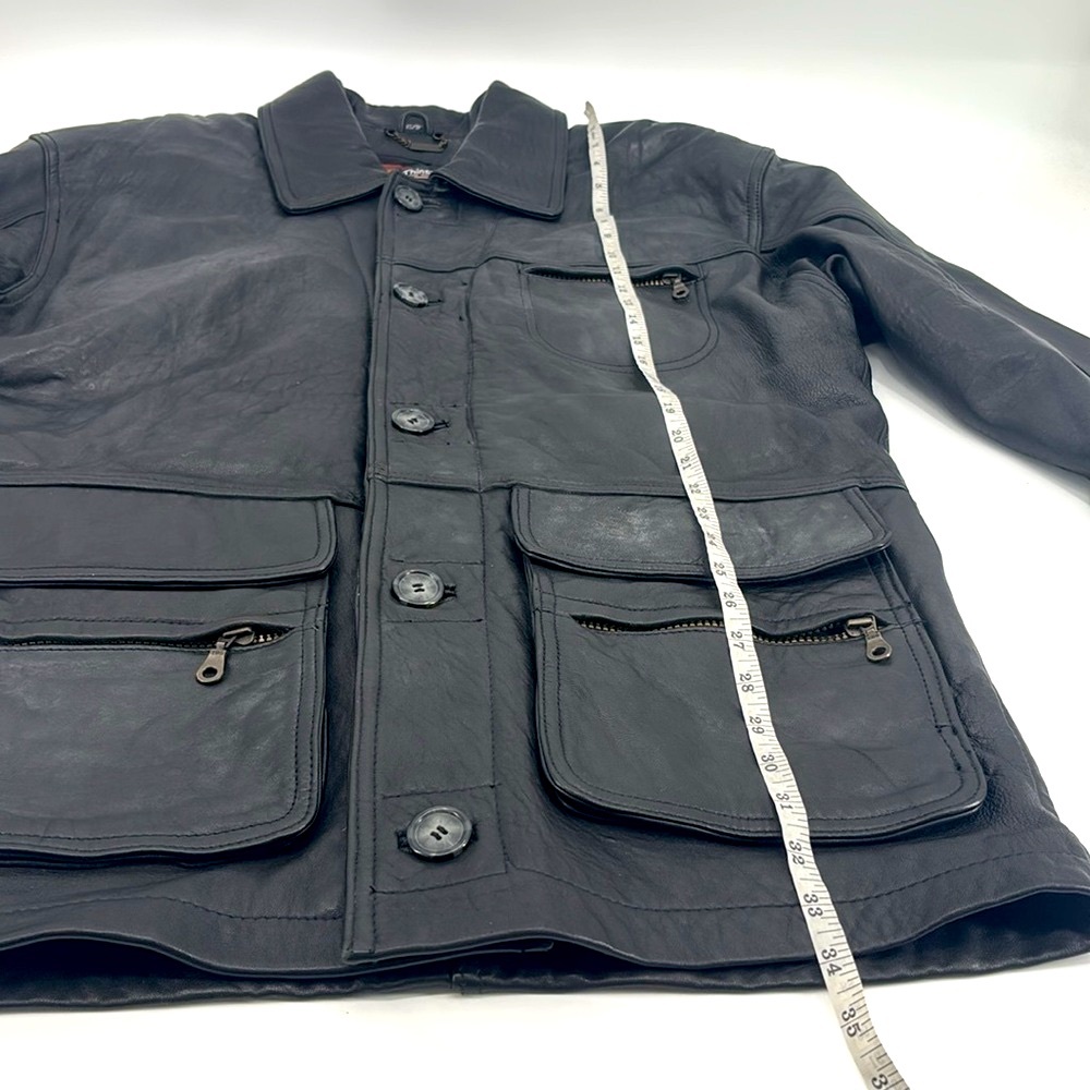 Vintage 90’s Danier Canada Genuine Leather  Thinsulate Bomber Jacket Coat - Picture 14 of 15